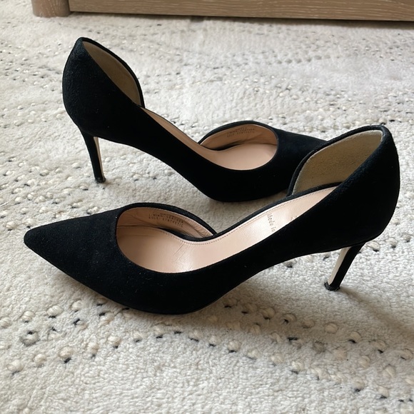 J.Crew Black Suede Low Heels-size 6 - Picture 4 of 6